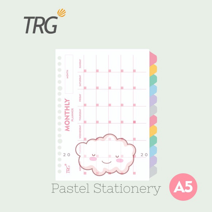 

Terlaris Pembatas Binder Loose Leaf A5 TRG 20 Holes 12 Tab - Monthly Planner To Do List Divider Paper