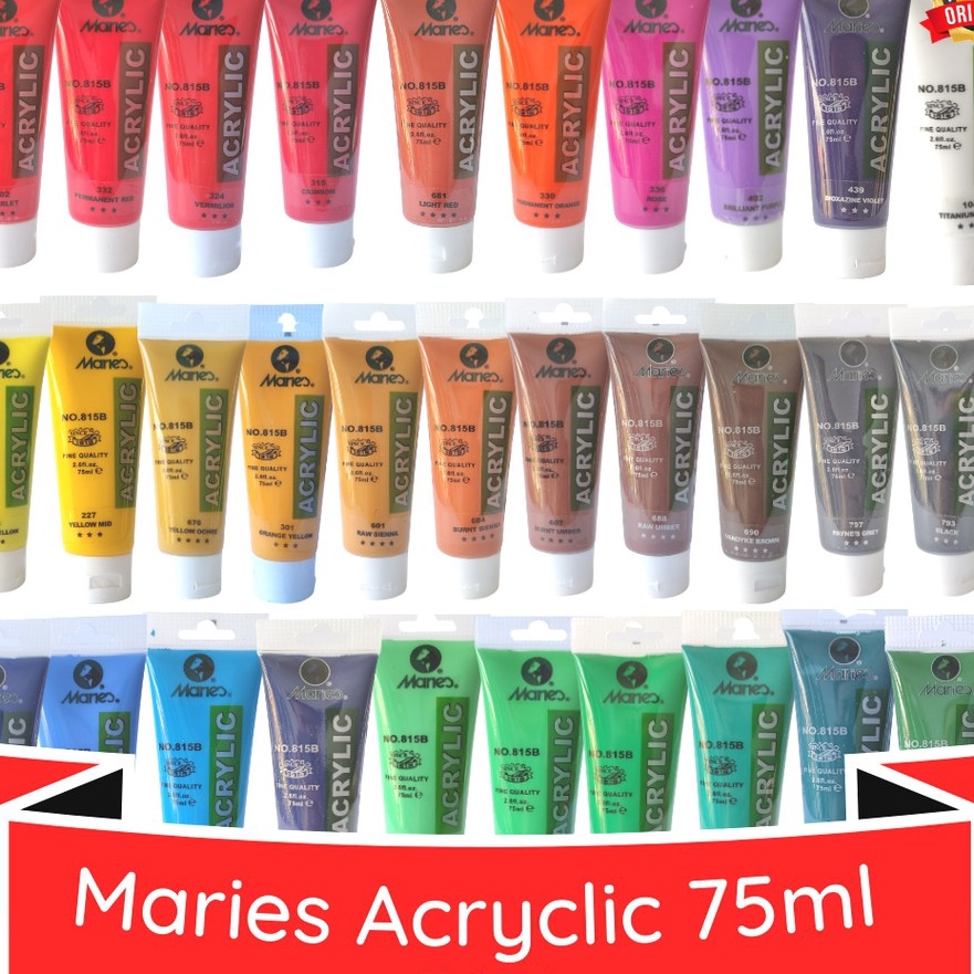 

(G5☛/H☞) Maries Acrylic Colour 75ml / Cat Akrilik Maries 75 ml/ trendiing.!