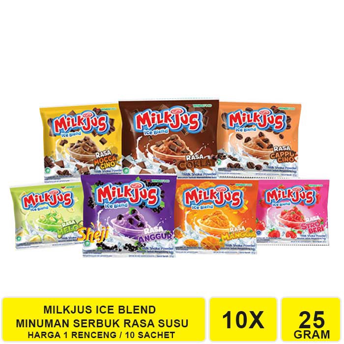 

BLTZ3562 MILKJUS MINUMAN SERBUK ANEKA RASA SUSU (1 RENCENG ISI 10 SACHET)