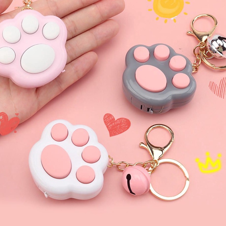 [B-O☑◆N] Mainan Musik Mini Anak-anak Fidget Toy Lovely Portable Funny Cat Paw Push Fidget Game Keych