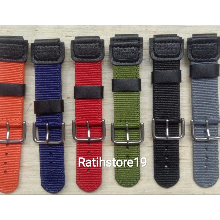 [㊖ E☀SZ) Strap jam tangan casio kanvas/kain Tali jam tangan casio kanvas/kain/ top.produks