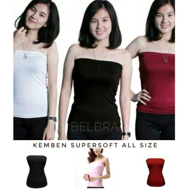 Ready.. ITSHOP - Kemben Wanita Polos Tanpa Cup Allsize  Kemben Dalaman Kebaya Wanita / Kemben Panjan