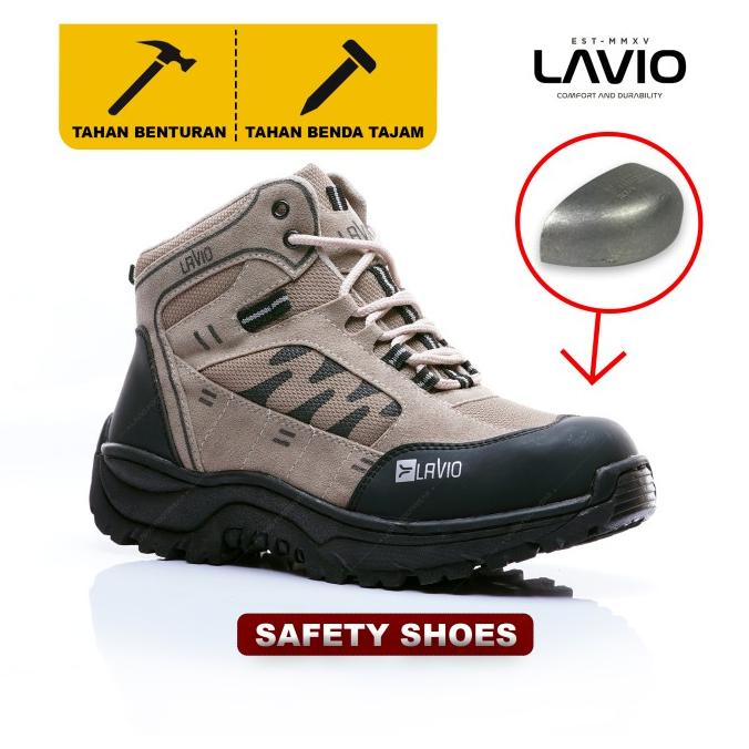 Sepatu Safety Boots Shoes Ujung Besi Lavio Axel Premium Original