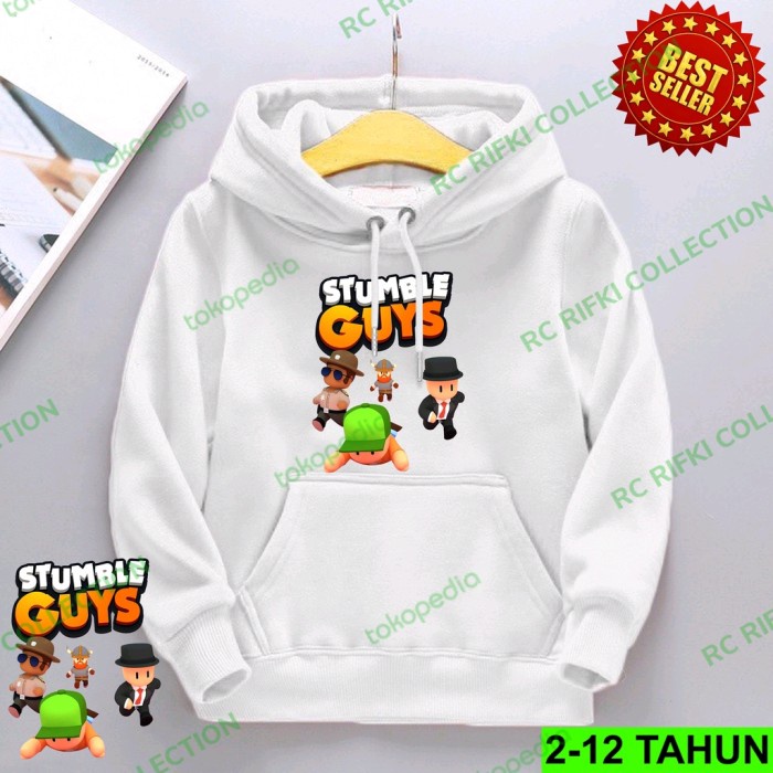 Jaket Sweater Hodie Hoddie Switer Stumble Guys Anak Laki-Laki Import