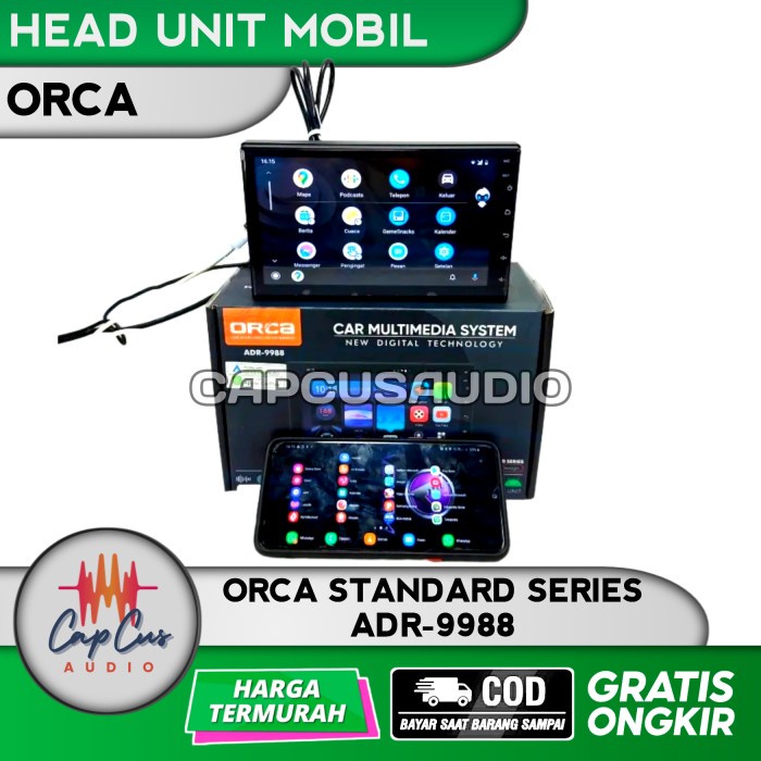 Bestseller Head Unit Android 9 & 10 Inch Orca - Orca Adr 9988 New Standard Series