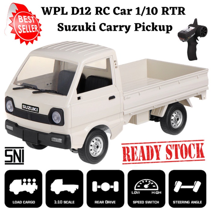 WPL D12 RC Car 1/10 / D12 Rc Drift Suzuki Carry Pickup / Mobil Rc -