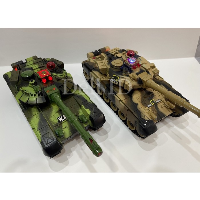 MAINAN REMOTE KONTROL REMOT RADIO CONTROL WAR TANK PERANG BAJA RC TOY