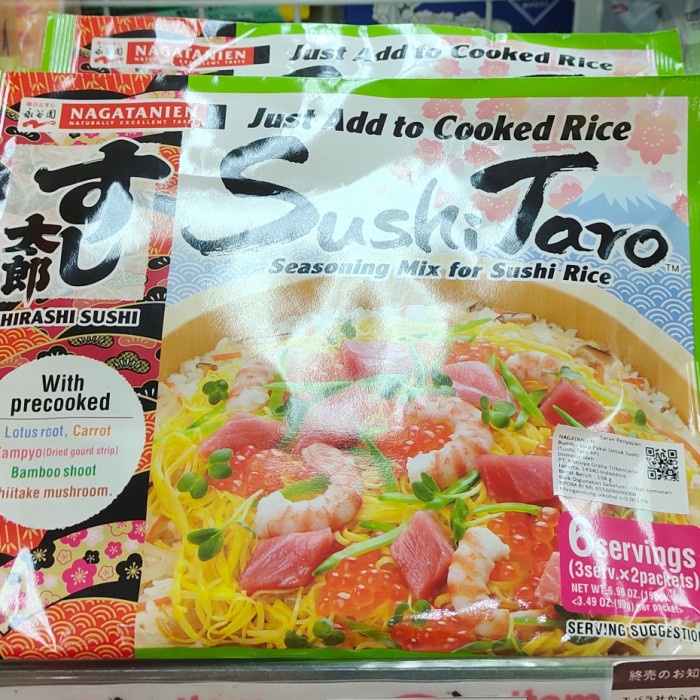 

Nagatanien Sushi Taro 4P No Msg Bumbu Sushi Impor Jepang 198 Gr Umami