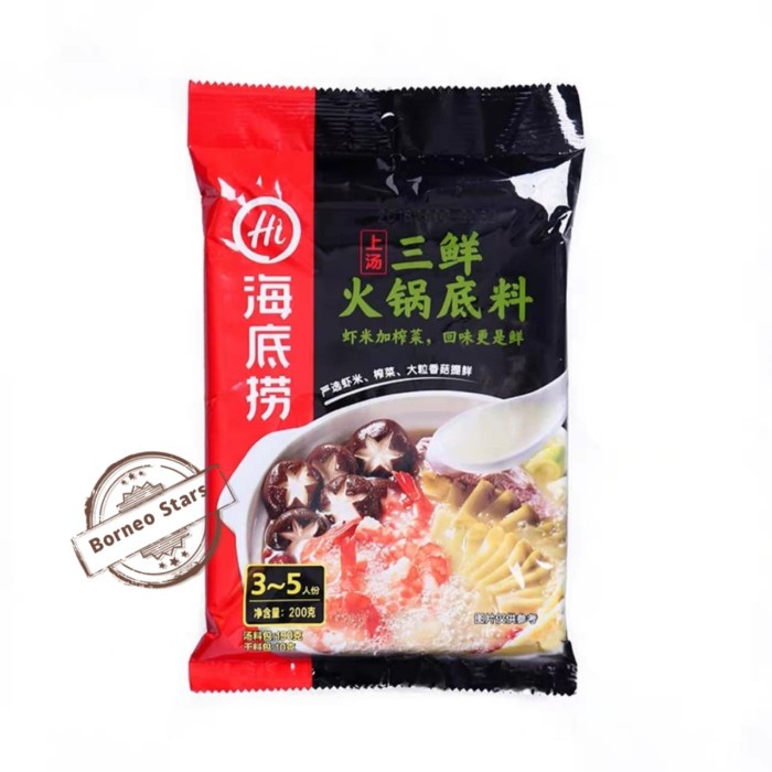 

Haidilao Bumbu Hotpot 200 Gram Three Delicacies Soup/