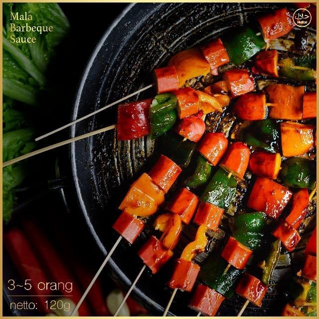 

Bumbu Instan Mala Bbq Sauce Halal Barbeque Saos Golden Monkey Malata
