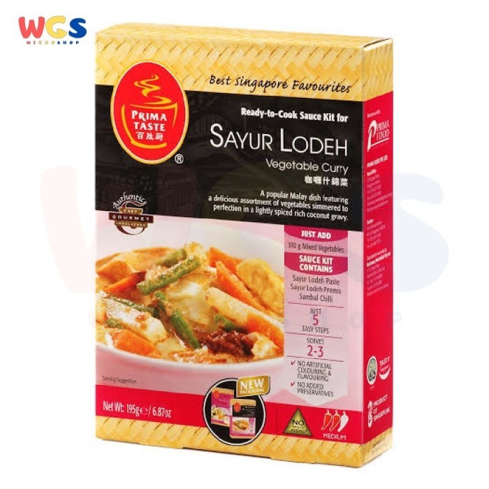 

Prima Taste Sayur Lodeh Vegetable Curry 195 Gr