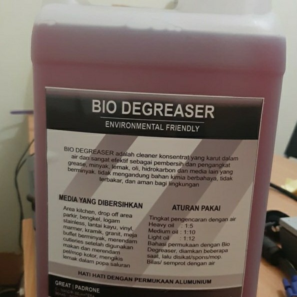 Danil Bio Degreaser - Penghancur Miak,Oli,Lemak,Kerak Miak - 5 Liter