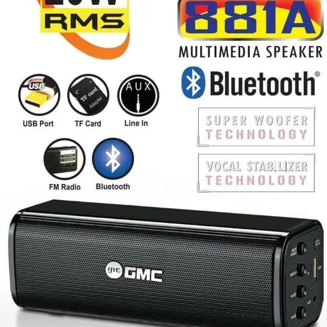 ➷JkB Speaker Bluetooth Portable GMC 881A speaker bluetooth music box suara mantap ✸ ✶