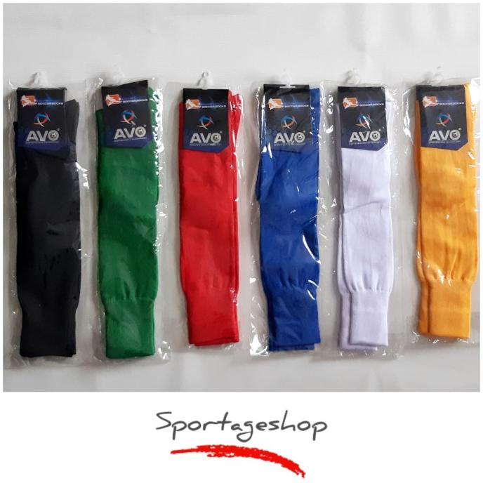 Big Sale Kaos Kaki Bola Futsal Avo Polos Panjang Hitam Merah Biru Putih Murah Pengiriman Cepat