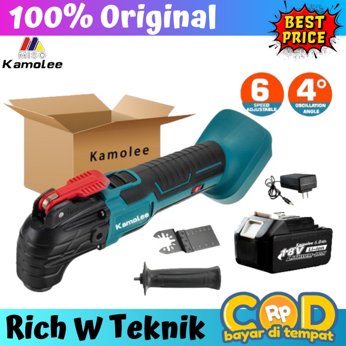 Best Seller Kamolee-Cordless Oskilasi-Mesin Gerinda-Gerinda Multifungsi Terbaru