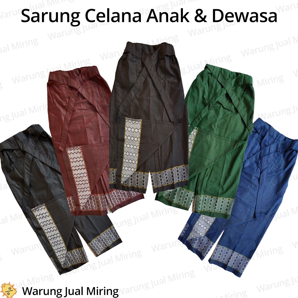 Ready!! SARUNG CELANA Instan Anak Remaja Dewasa TK SD SMP SMA Kain Sarcel Celsar Celarung Panjang Po