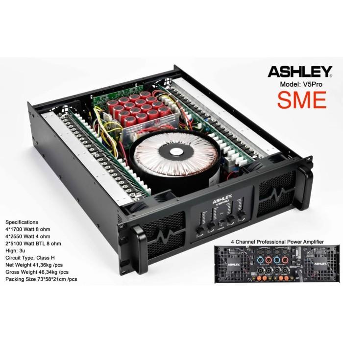 Power Ashley V5Pro Original Amplifier Ashley V 5 Pro 4 Channel