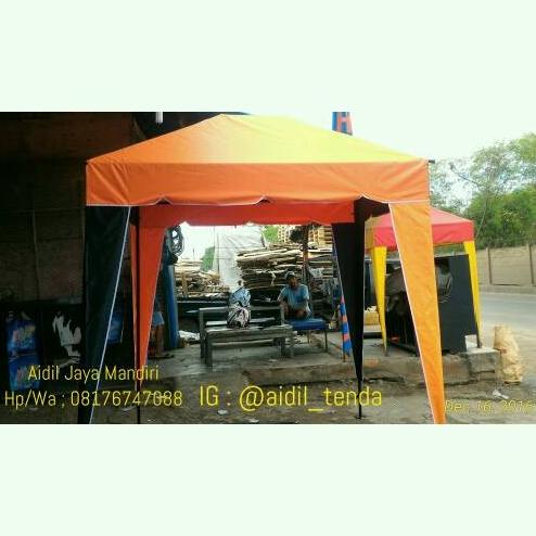 Tenda Cafe 3x3, tenda piramid, tenda bazar.
