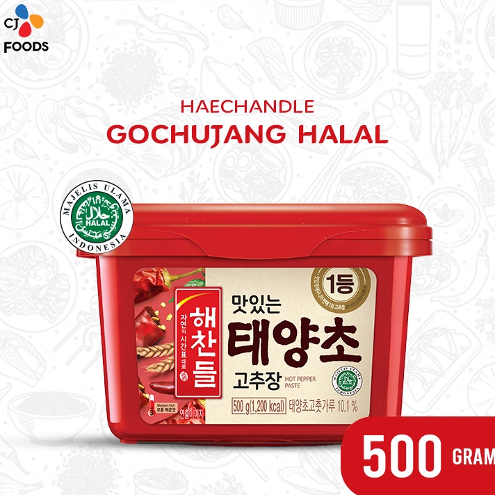 

Diskon Haechandle Saus Gochujang Halal MUI / Pasta Cabai Korea 500 Gram Halal MUI