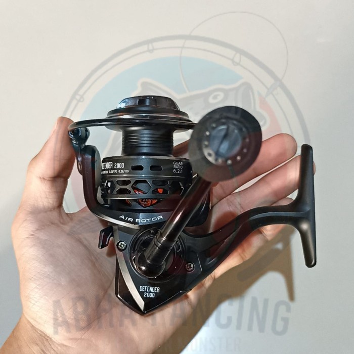 Terlaris Reel Oncak Defender Power Handle Sw 13+1 Bearing 15 Kg One Way Spin