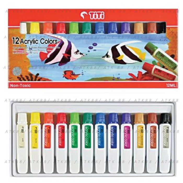 

Titi Acrylic Paint 12 Colors Set