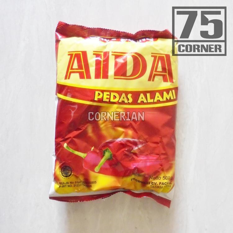 

[ Cornerian ] Cabe Giling Aida 500 Gram Pedas Ala Bubuk Halal Mui Bersih Bumbu Masak Cimol Cilok