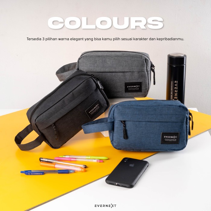 

KOTAK PENSIL ALAT TULIS PRIA WANITA KEREN POUCHBAG POLOS CASUAL SIMPLE