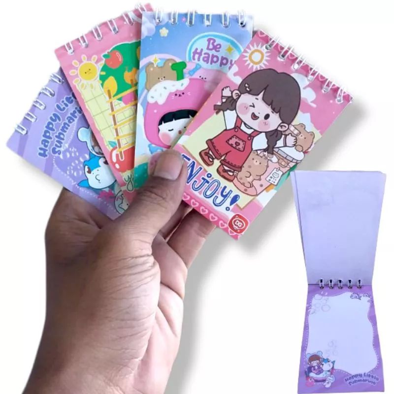 

MEMO MINI SPIRAL LUCU KARAKTER KARTUN