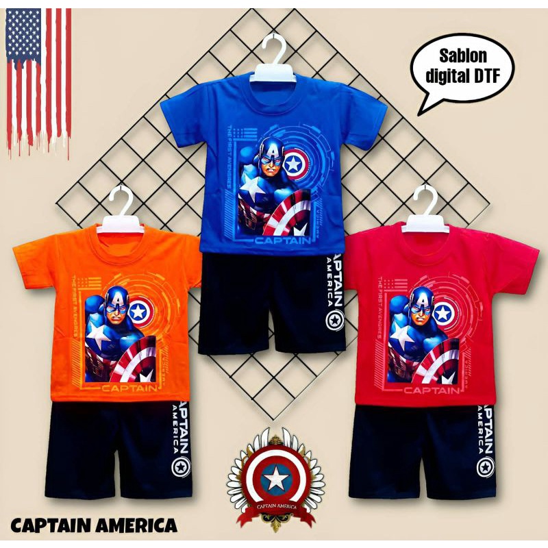baju captain amerika / kaos captain amerika