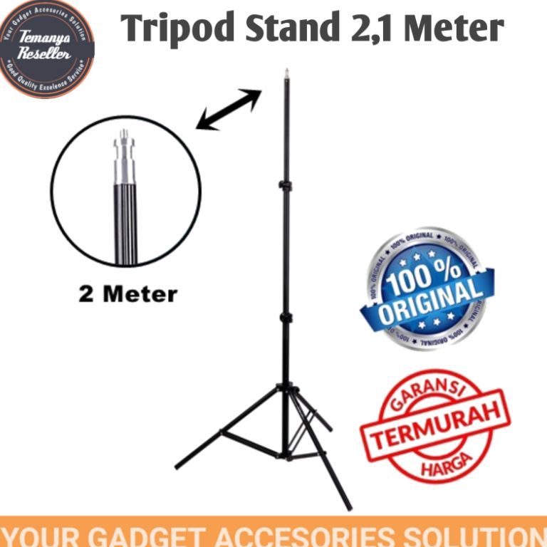 Z947 Tripod Stand 2,1 Meter 2.1 Meter 2 Meter 2,1M 2.1M Untuk Ringlight Ring light Kamera Handphone 