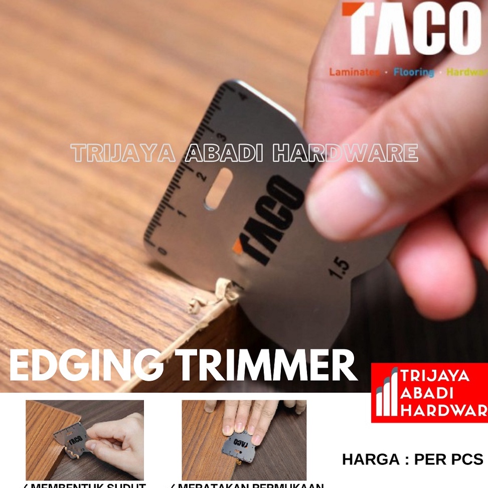 Murah Banget QdJ Edging Trimmer Taco Stainless Steel Pemotong Tepian Sudut HPL / PVC ❉ (Harga Murah)