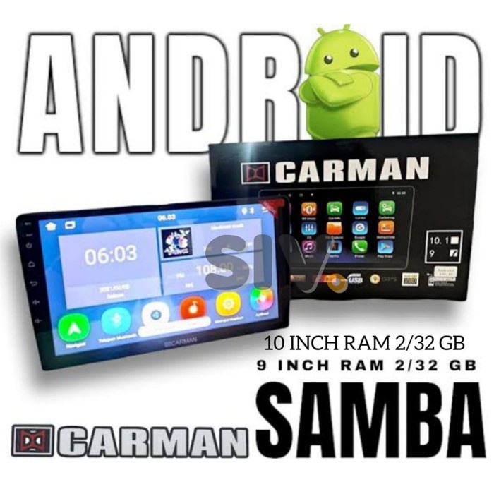 Double Din Android 7" 9" 10" Carman Samba Ram 3/32 TV Mobil android best deal