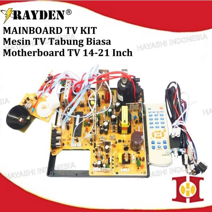 Mesin TV Mainboard Kit Set Tabung Flat Non Digital 14 - 21 Inch Tuner