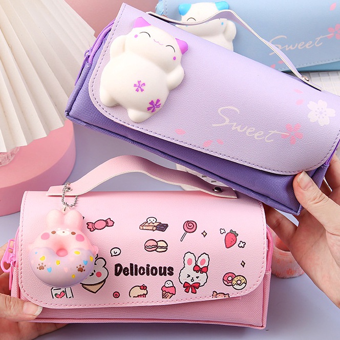 

[GM☼.11✮> Kotak Pensil Dekompresi Perempuan Lucu Lembut 3D Lucu Anak-anak Siswa Sekolah Dasar Berkapasitas Besar Dengan Dekompresi Multi-fungsamanahh.!