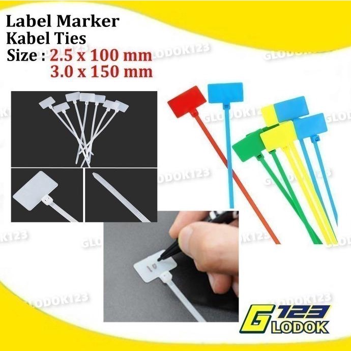 

Kabel Tis Tie Ties Cable Label Maker Marker Name Tag Label Pengikat