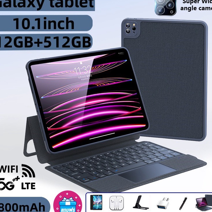 AIF389 (Baru dalam stok) Tablet PC Asli Baru Galaxy Tab S11 12GB+512GB Tablet Android 10.1inch Layar Full Screen Layar Besar Wifi 5G Dual SIM Tablet ++
