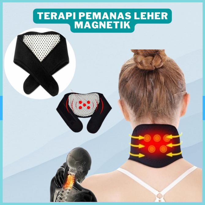Alat Terapi Kesehatan Pemanas Leher Korset Magnet Tormaline cod