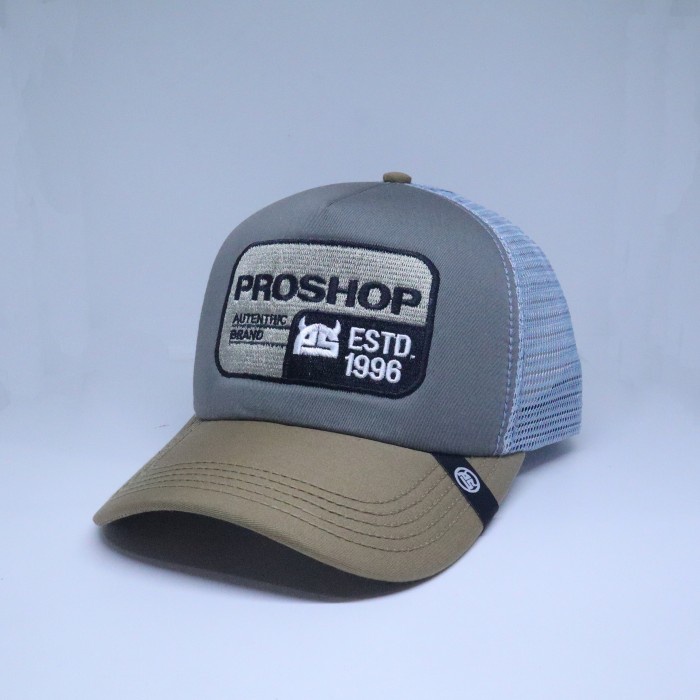 Topi Pria Original PROSHOP Trucker Hat Tan Grey