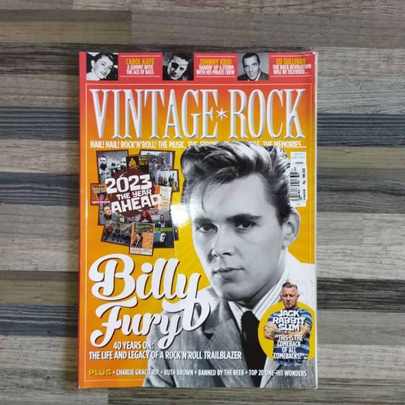 MAJALAH VINTAGE ROCK : BILLY FURY