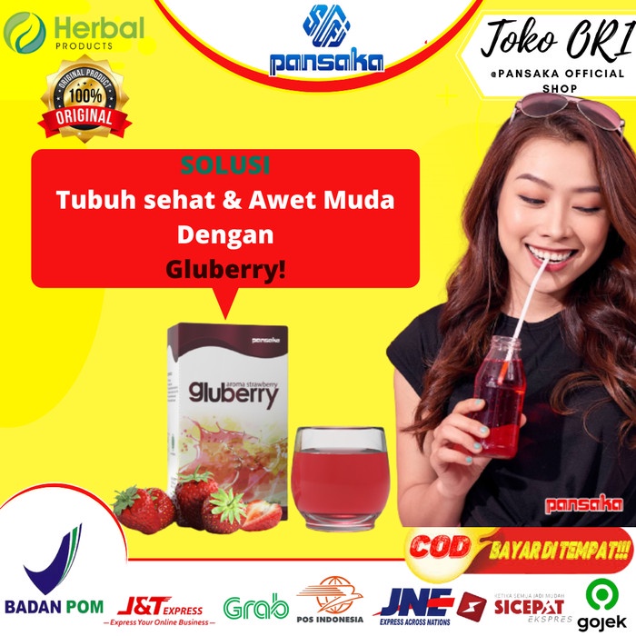 Gluberry Minuman Collagen Drink Halal 100% Original BPOM