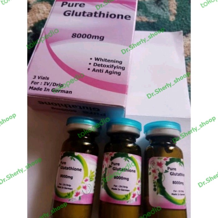 Pure glutathione vial biru whitening original