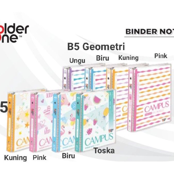 

[13➤/T☆V] Binder Note B5 Folder One / Buku Note ( Ring Loose Leaf )berkuaalitas!