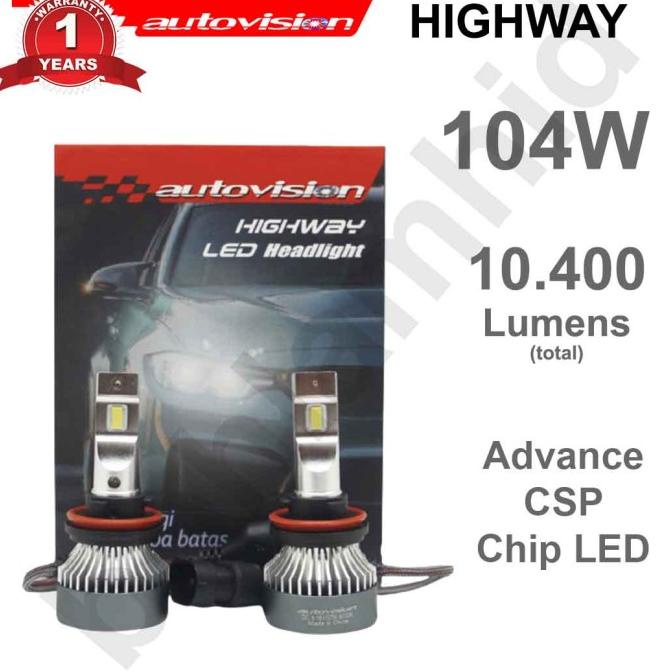 Promo Lampu Mobil LED D2S D2R D2Y Autovision Highway Putih 6000K Grs 1 Tahun