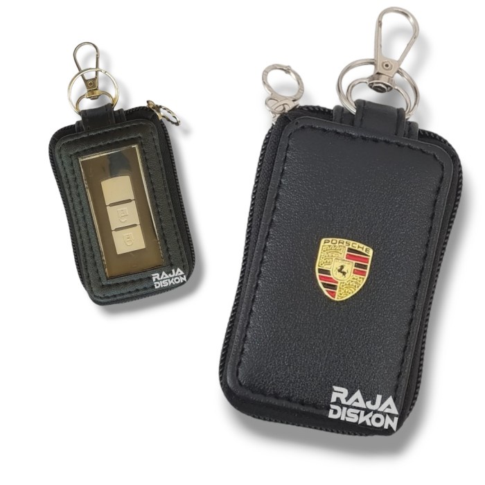 Dompet PORSCHE Limited Design Gantungan Kunci STNK Mobil Kulit Keyless