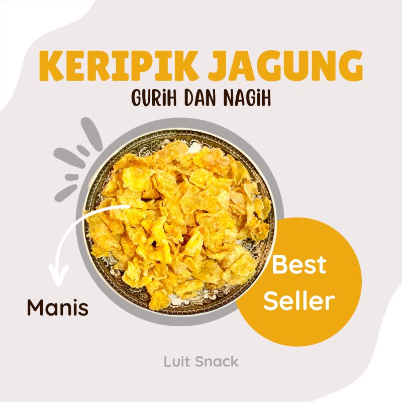 

Keripik Jagung Manis 200gr | Camilan Gurih Renyah