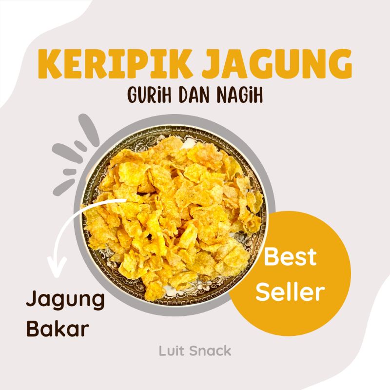 

Keripik Jagung Bakar 200gr | Keripik Gurih Renyah