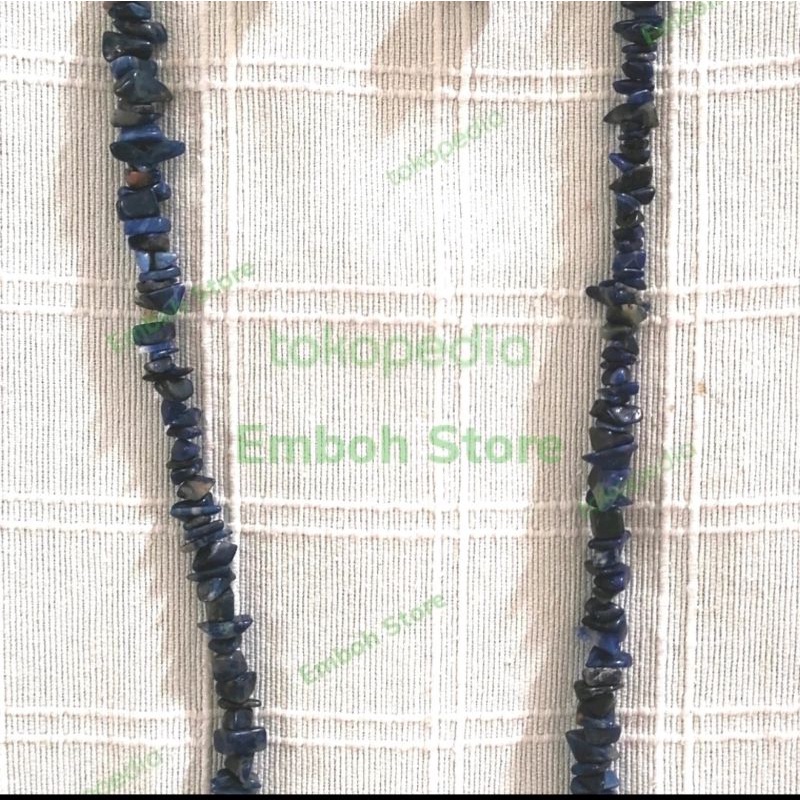 Preloved 1 set anting kalung batu BIRU + BONUS 2 set anting