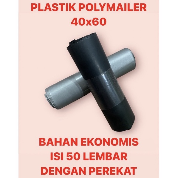 

Dijual Murah 40x60 | 50 LEMBAR PLASTIK POLYMAILER SILVER HITAM BAHAN HD EKONOMIS V48 ❄