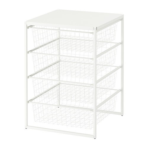 Rangka Rak Besi Dengan Keranjang Besi 4 Susun Serbaguna Jonaxel