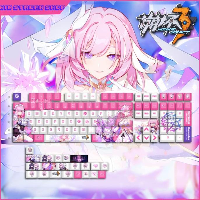 keycaps elysia honkai impact pbt cherry / elysia keycaps honkai impact